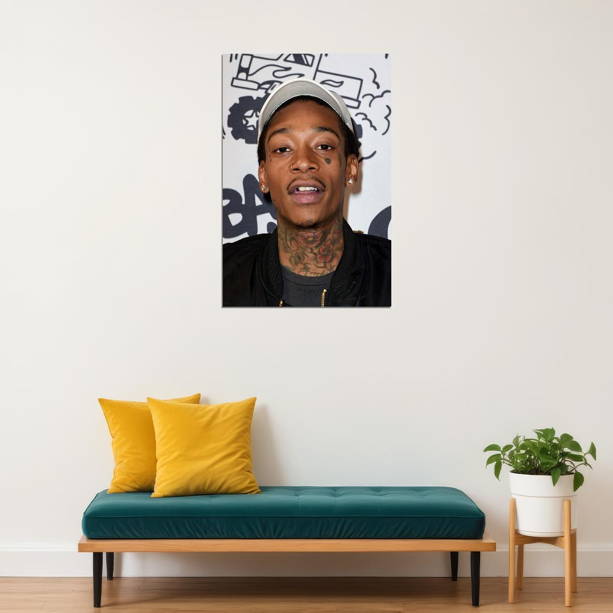 Wiz Khalifa Rap Music Hip Hop Artist Rapper Poster Wall Art Print Home Wall Decor - xonomax