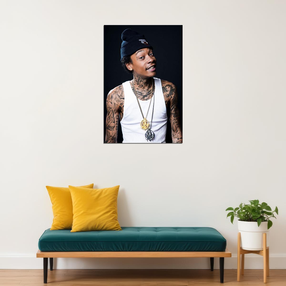 Wiz Khalifa Rap Music Hip Hop Rapper Artist Poster Wall Art Print Home Wall Decor - xonomax