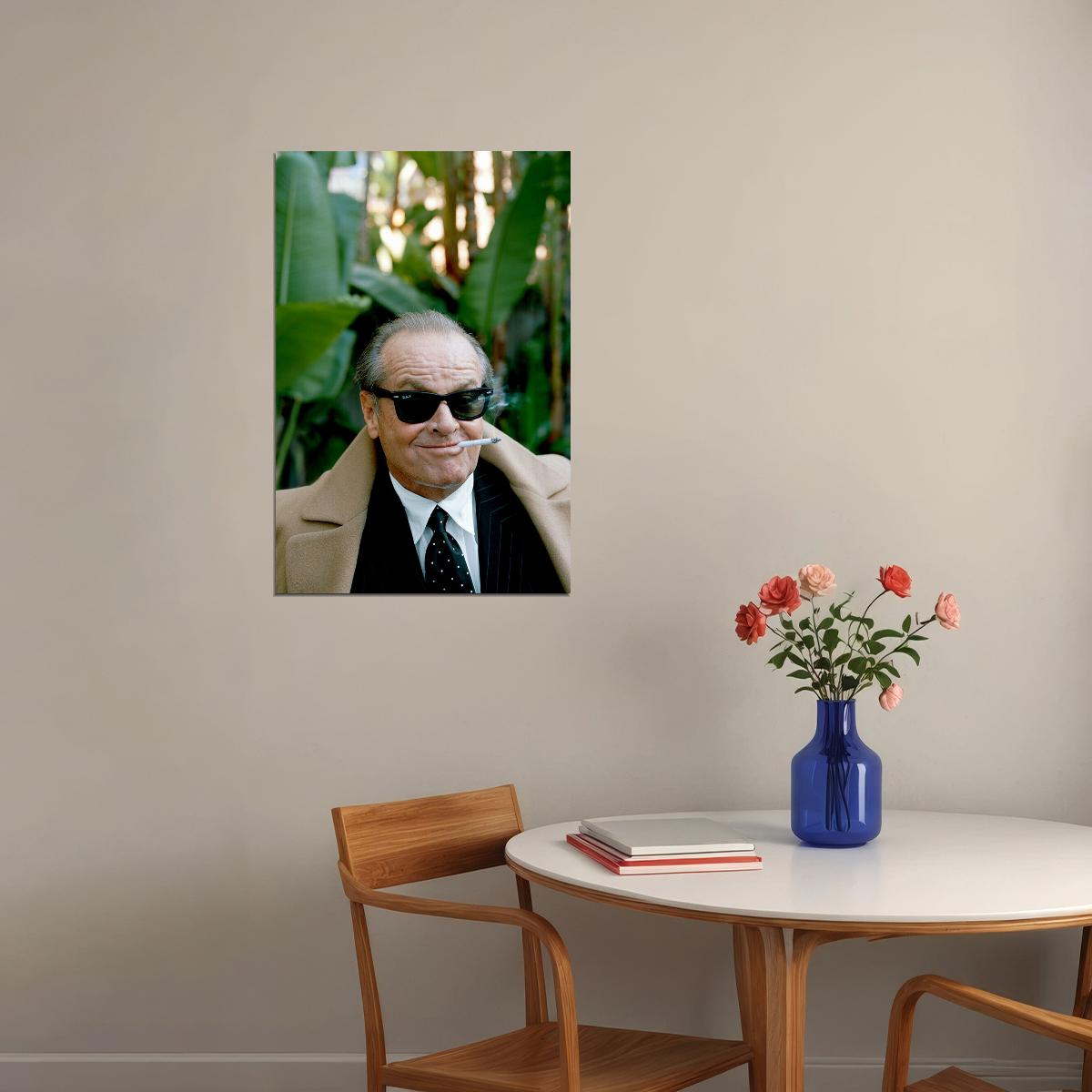 Jack Nicholson Cigar Great Actor Artist Poster Wall Art Print Home Wall Decor - xonomax