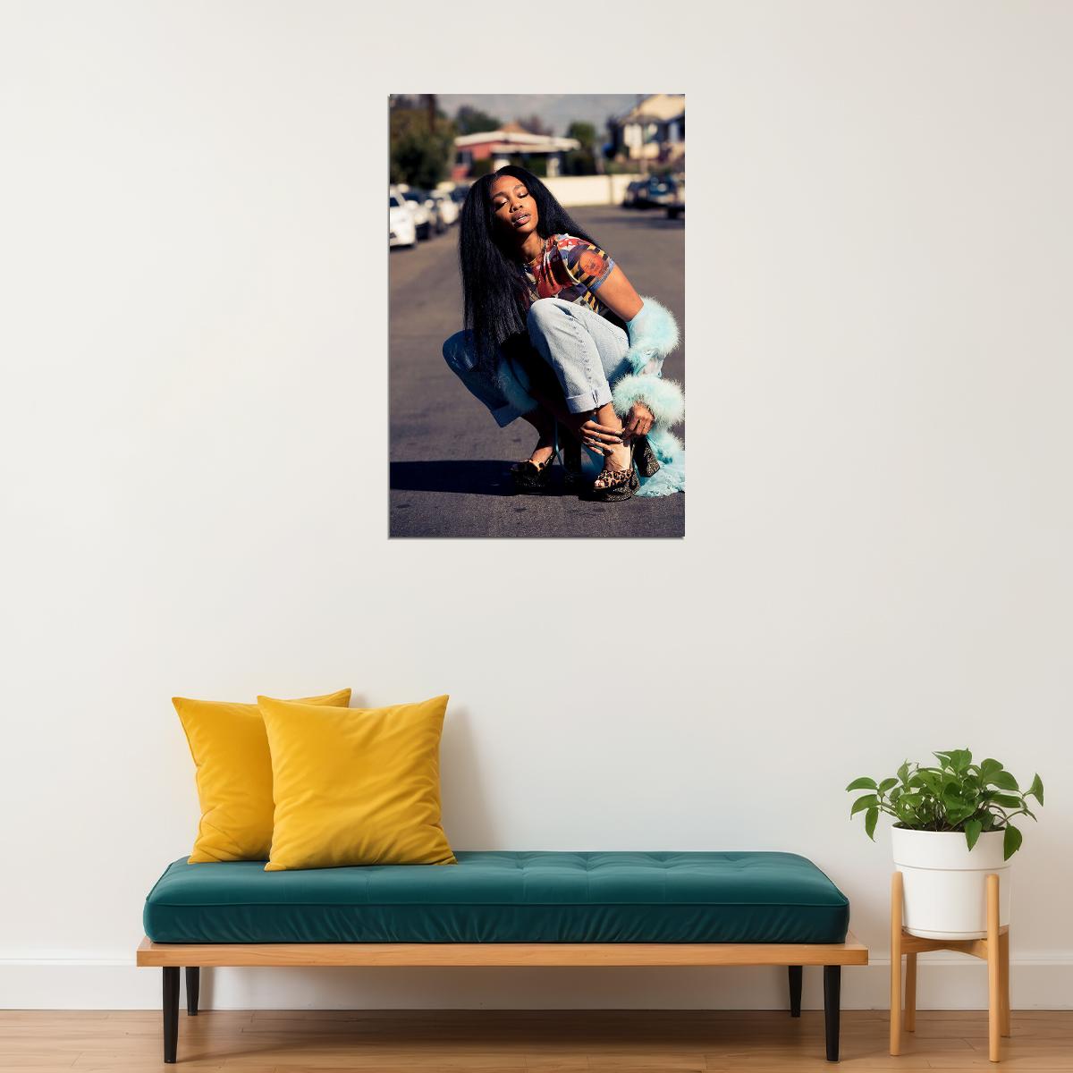 Sza Ctrl Rap Music Singer Star Music Album Famous Poster Wall Art Print Home Wall Decor - xonomax