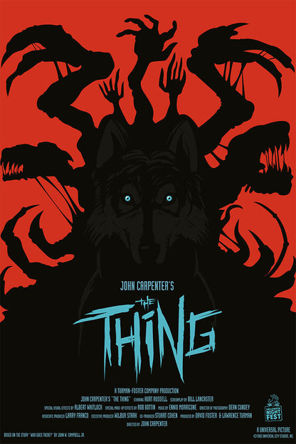 The Thing 1982 Classic Movie John Carpenter Science Fiction Poster Wall Art Print Home Wall Decor - xonomax