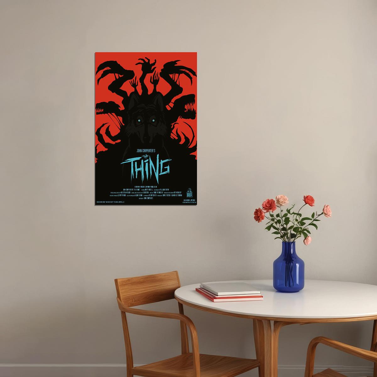The Thing 1982 Classic Movie John Carpenter Science Fiction Poster Wall Art Print Home Wall Decor - xonomax