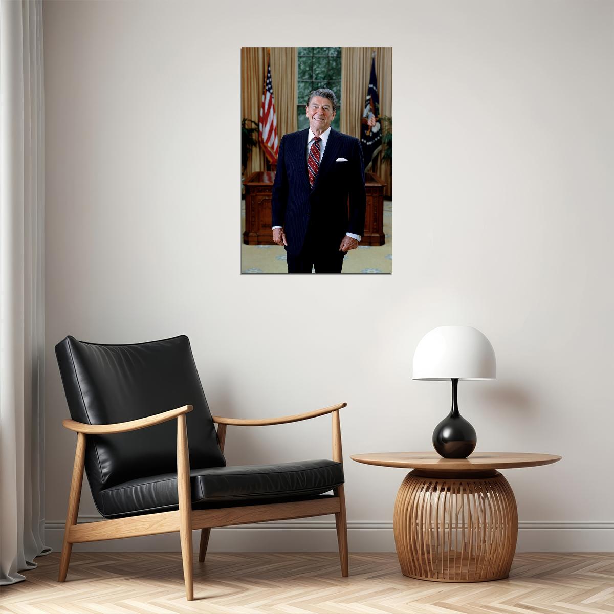 President Ronald Reagan Pop Modern Conservative Poster Wall Art Print Home Wall Decor - xonomax