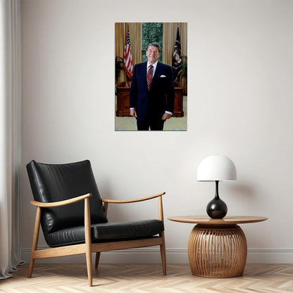 President Ronald Reagan Pop Modern Conservative Poster Wall Art Print Home Wall Decor - xonomax