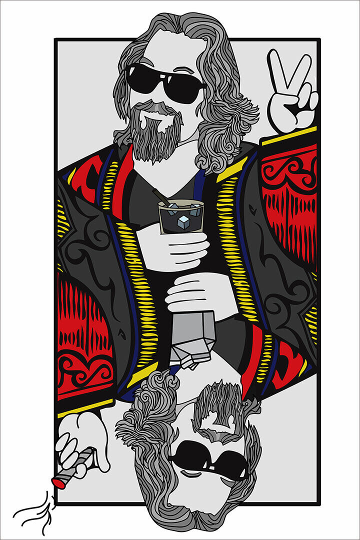 The Big Lebowski Classic Movie Character Comic Poster Wall Art Print Home Wall Decor - xonomax