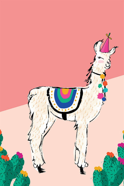 Llama Alpaca Boho Comic Poster Wall Art Print Home Wall Decor - xonomax