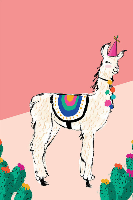 Llama Alpaca Boho Comic Poster Wall Art Print Home Wall Decor - xonomax