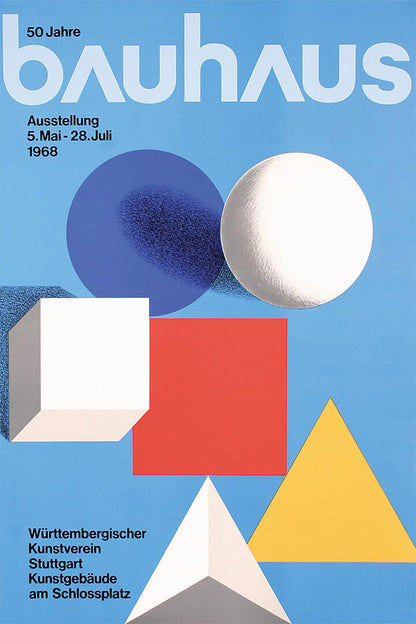 Bauhaus Art Exhibition Adversiting Poster Wall Art Print Home Wall Decor - xonomax