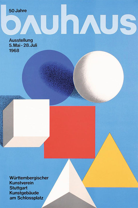 Bauhaus Art Exhibition Adversiting Poster Wall Art Print Home Wall Decor - xonomax