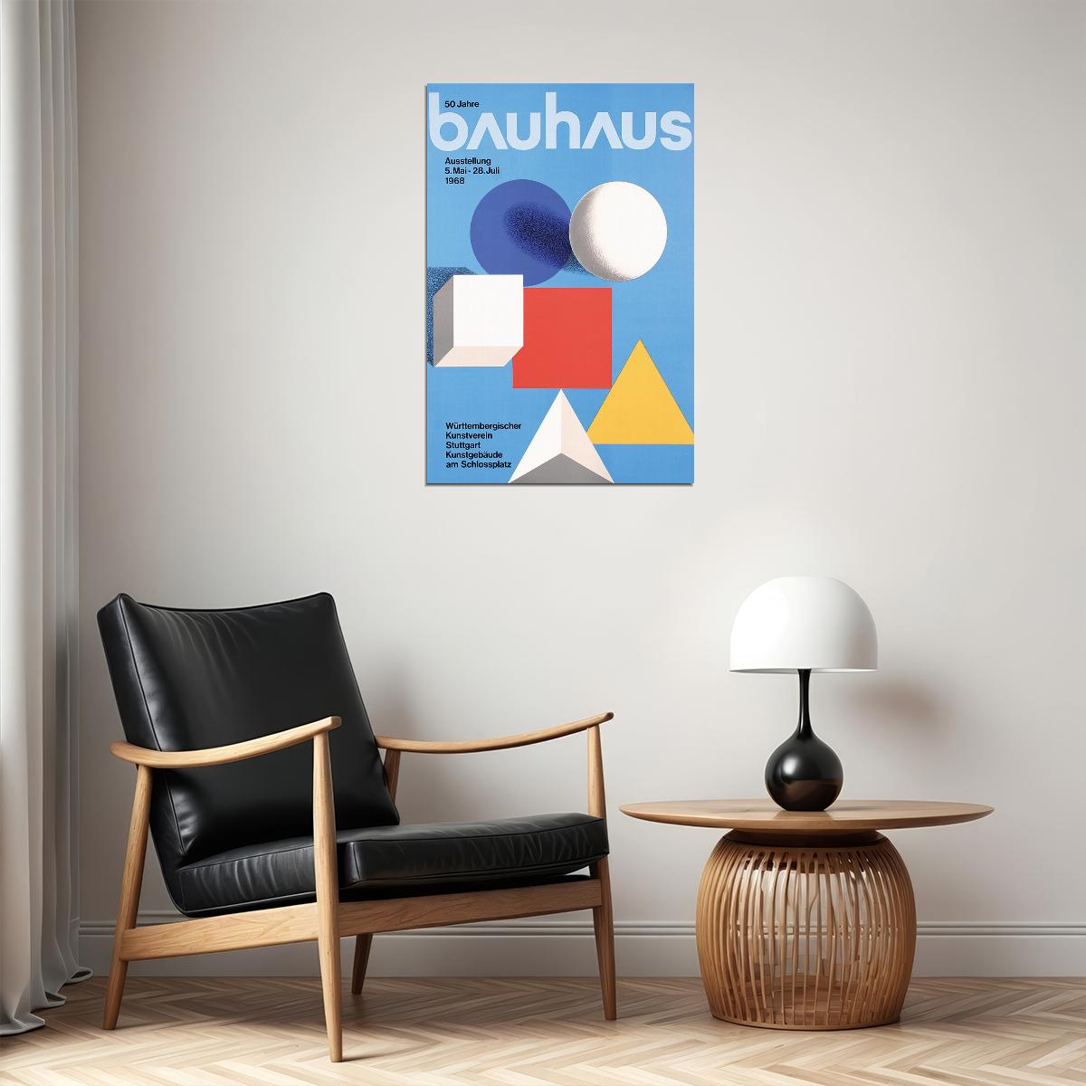 Bauhaus Art Exhibition Adversiting Poster Wall Art Print Home Wall Decor - xonomax