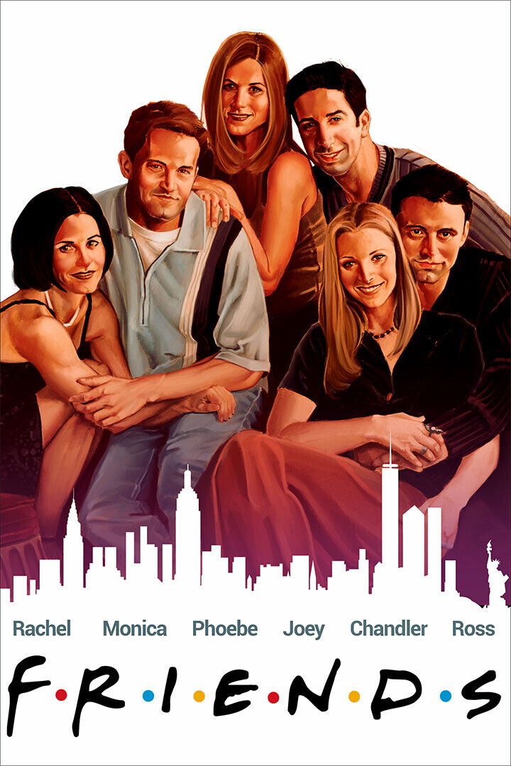 Friends Tv Show Classic Movie Romantic Comedy Poster Wall Art Print Home Wall Decor - xonomax