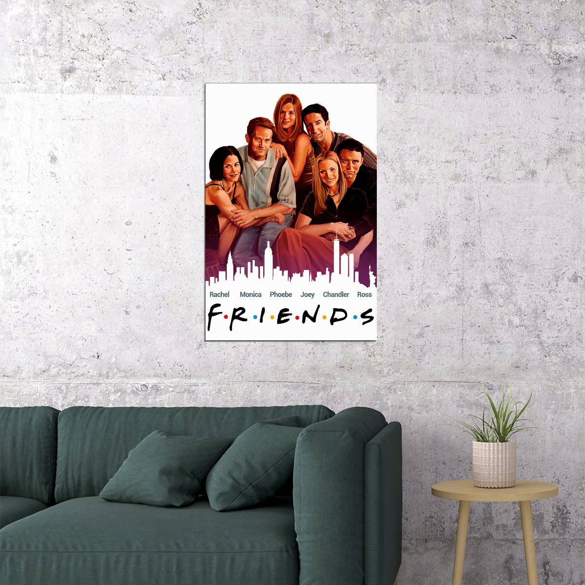 Friends Tv Show Classic Movie Romantic Comedy Poster Wall Art Print Home Wall Decor - xonomax