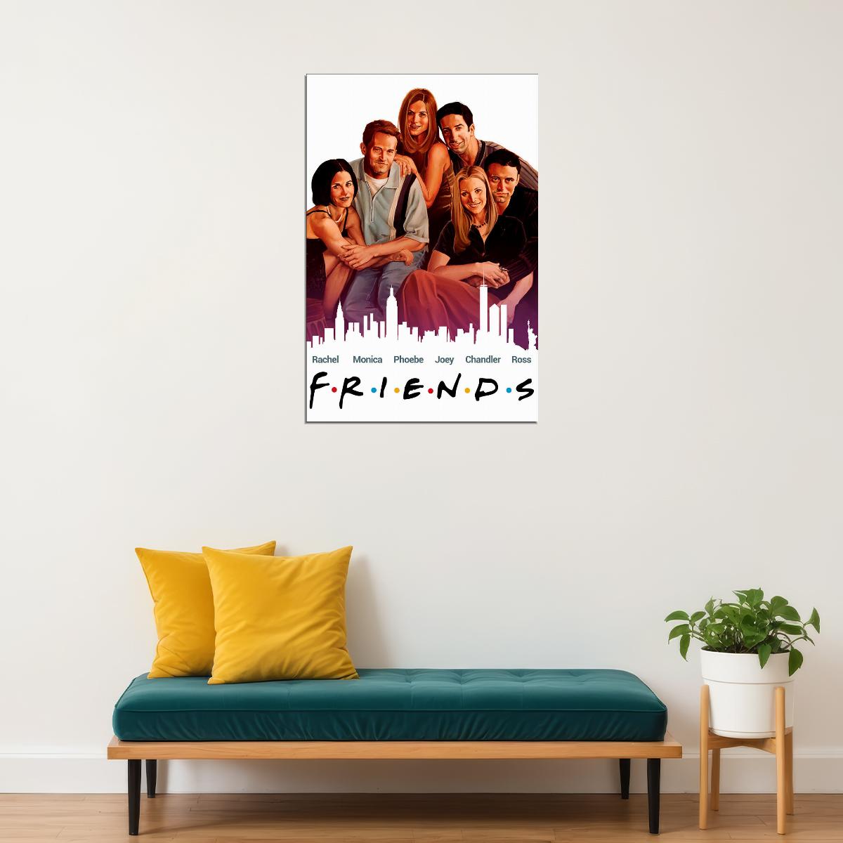 Friends Tv Show Classic Movie Romantic Comedy Poster Wall Art Print Home Wall Decor - xonomax