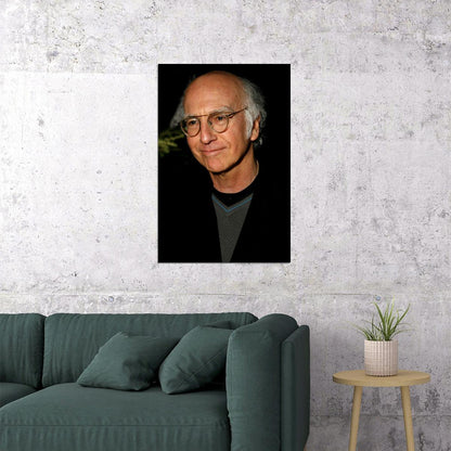 Larry David Portrait Comedian Writer Producer Poster Wall Art Print Home Wall Decor - xonomax