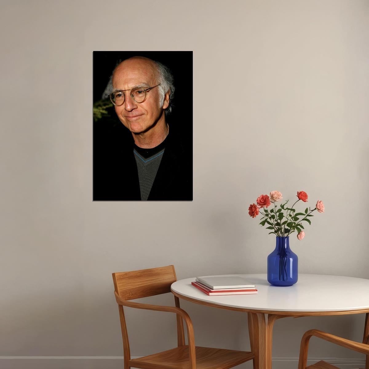 Larry David Portrait Comedian Writer Producer Poster Wall Art Print Home Wall Decor - xonomax
