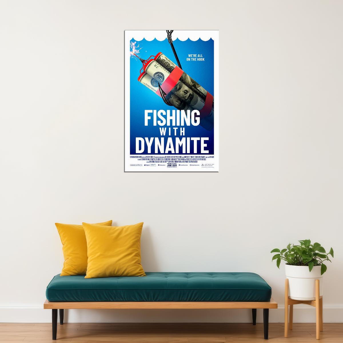 Fishing With Dynamite Movie 2020 Poster Wall Art Print Home Wall Decor - xonomax