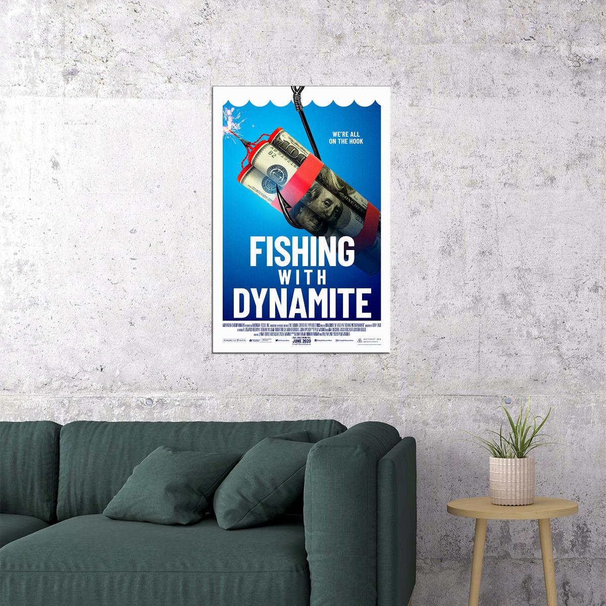 Fishing With Dynamite Movie 2020 Poster Wall Art Print Home Wall Decor - xonomax