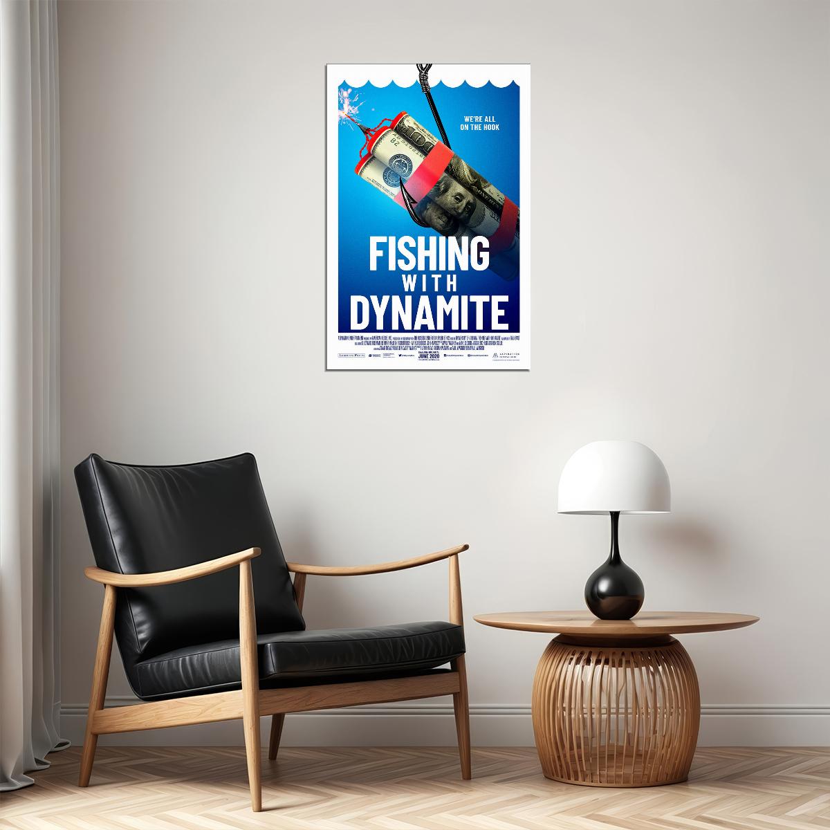 Fishing With Dynamite Movie 2020 Poster Wall Art Print Home Wall Decor - xonomax