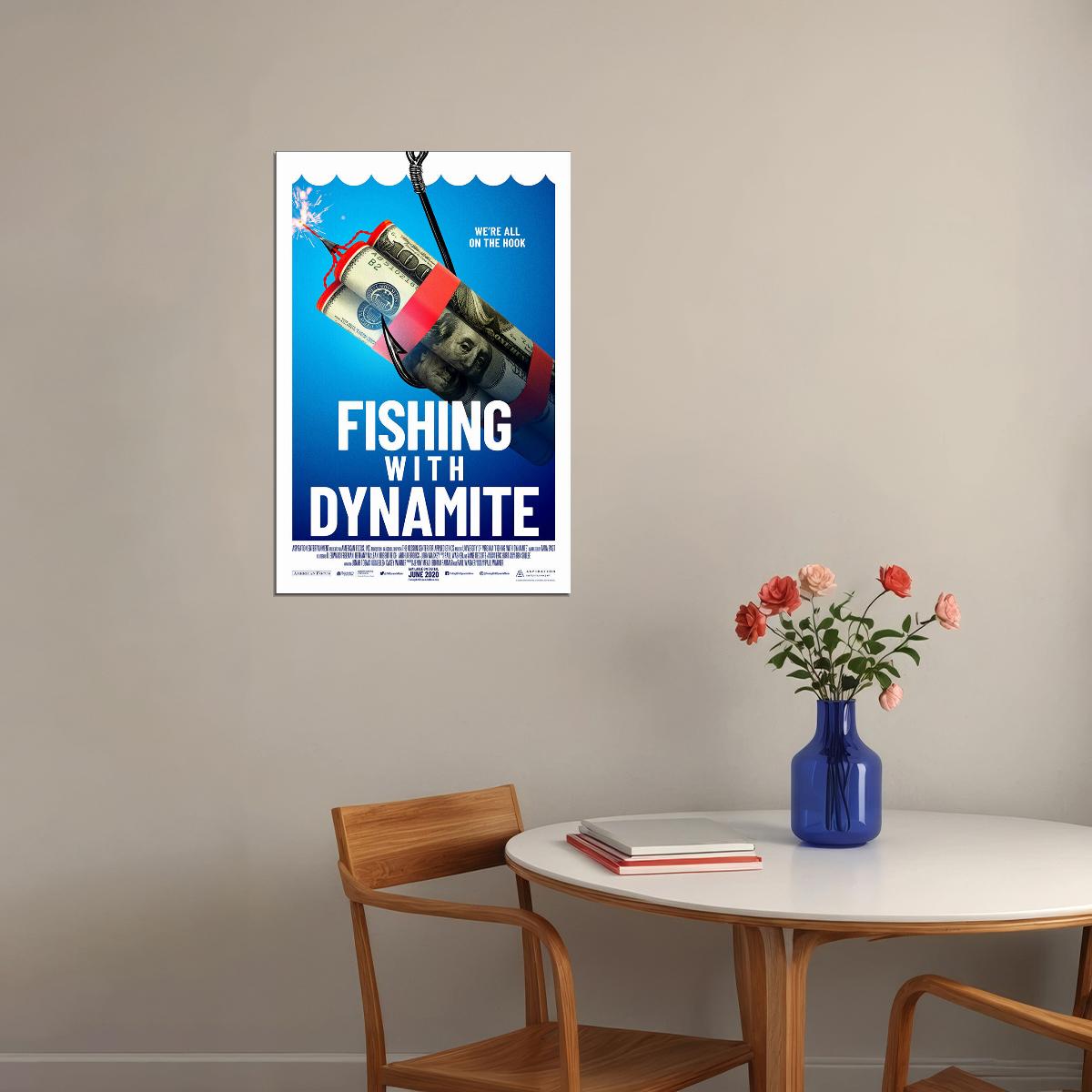 Fishing With Dynamite Movie 2020 Poster Wall Art Print Home Wall Decor - xonomax