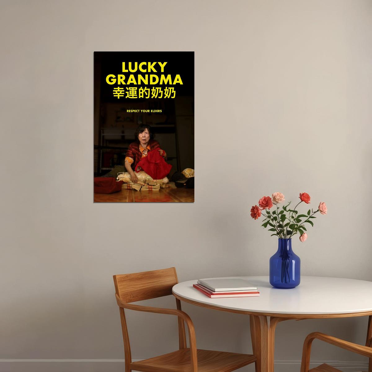 Lucky Grandma Movie 2020 Poster Wall Art Print Home Wall Decor - xonomax
