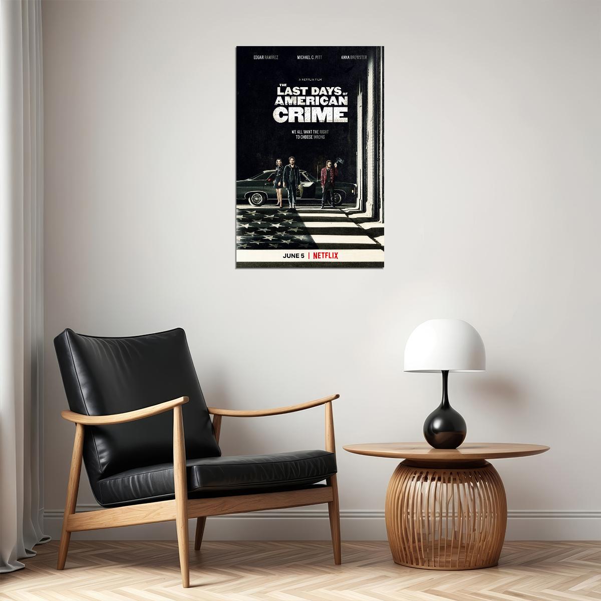 The Last Days Of American Crime Movie 2020 Poster Wall Art Print Home Wall Decor - xonomax