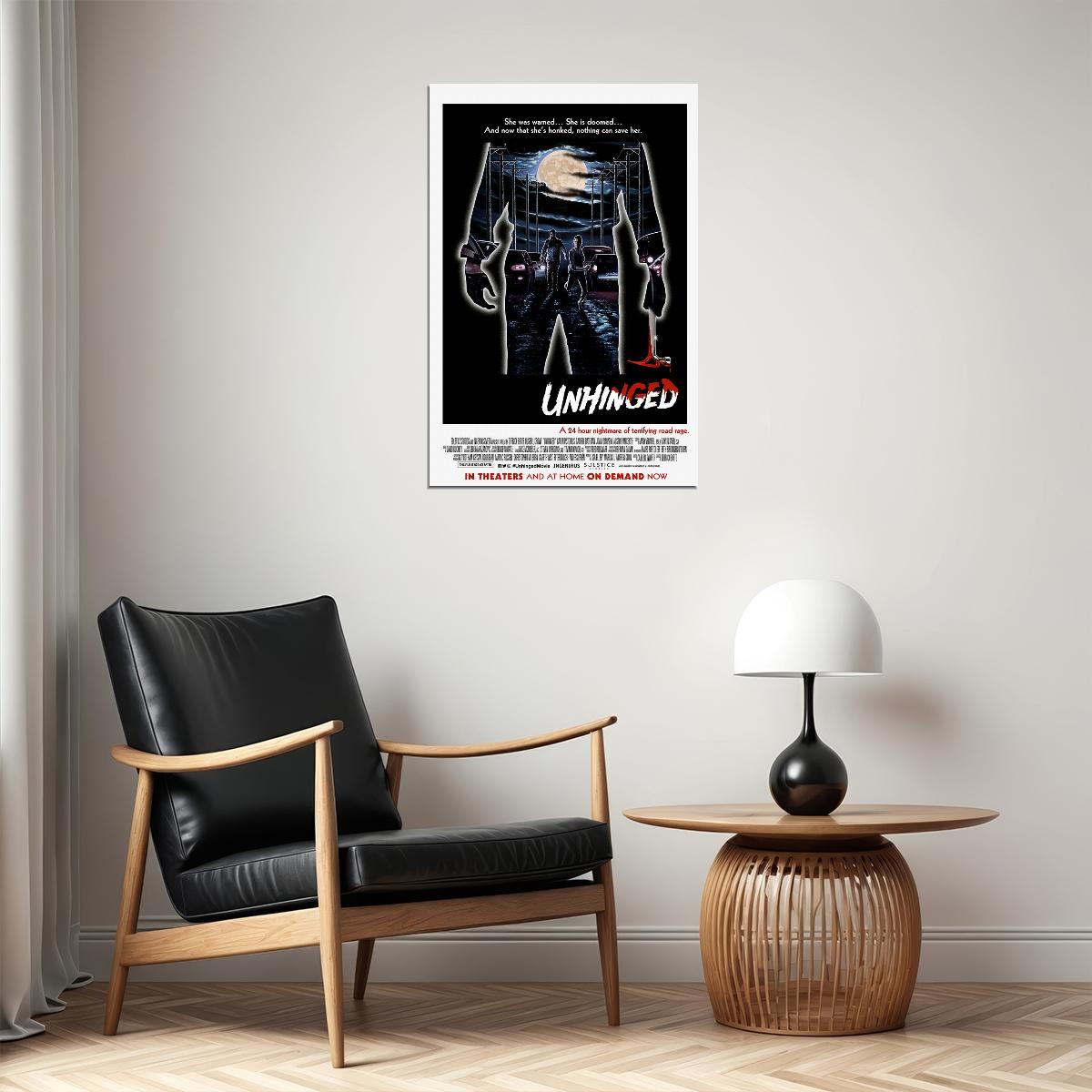 Unhinged Movie Happen To Anyone Poster Wall Art Print Home Wall Decor - xonomax