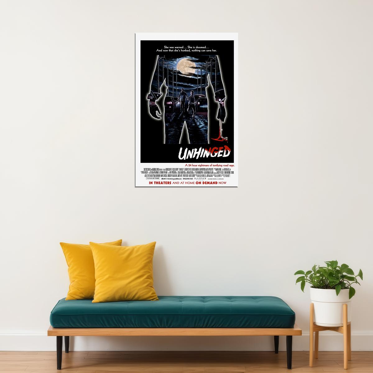 Unhinged Movie Happen To Anyone Poster Wall Art Print Home Wall Decor - xonomax