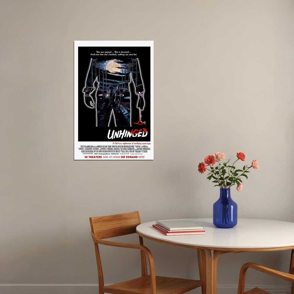 Unhinged Movie Happen To Anyone Poster Wall Art Print Home Wall Decor - xonomax