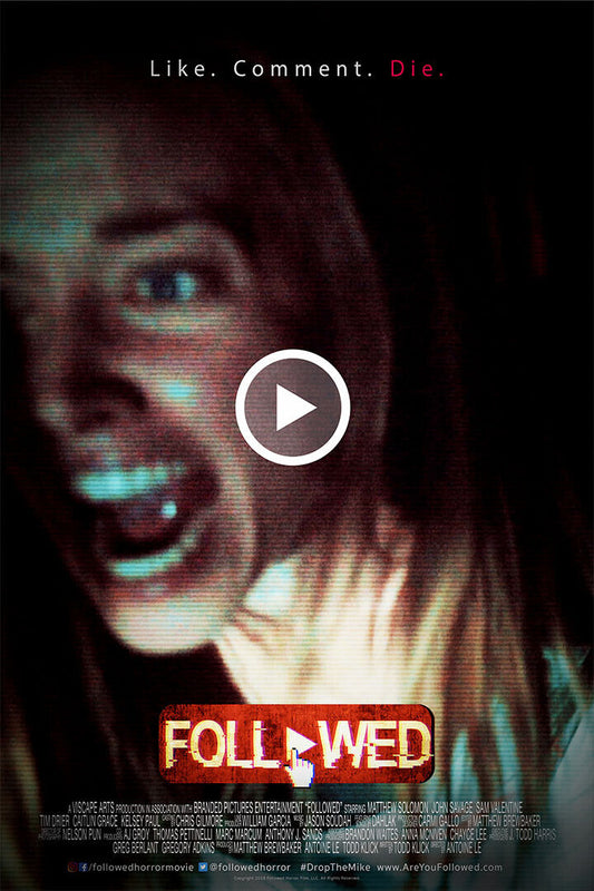 Followed 2020 Movie Horror Thriller Poster Wall Art Print Home Wall Decor - xonomax