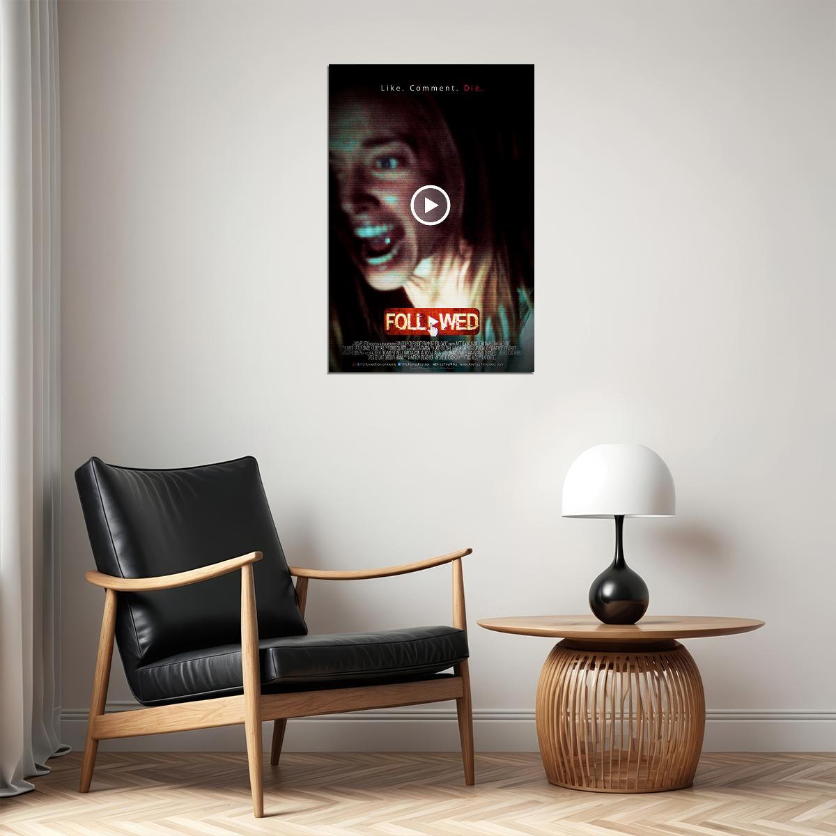 Followed 2020 Movie Horror Thriller Poster Wall Art Print Home Wall Decor - xonomax