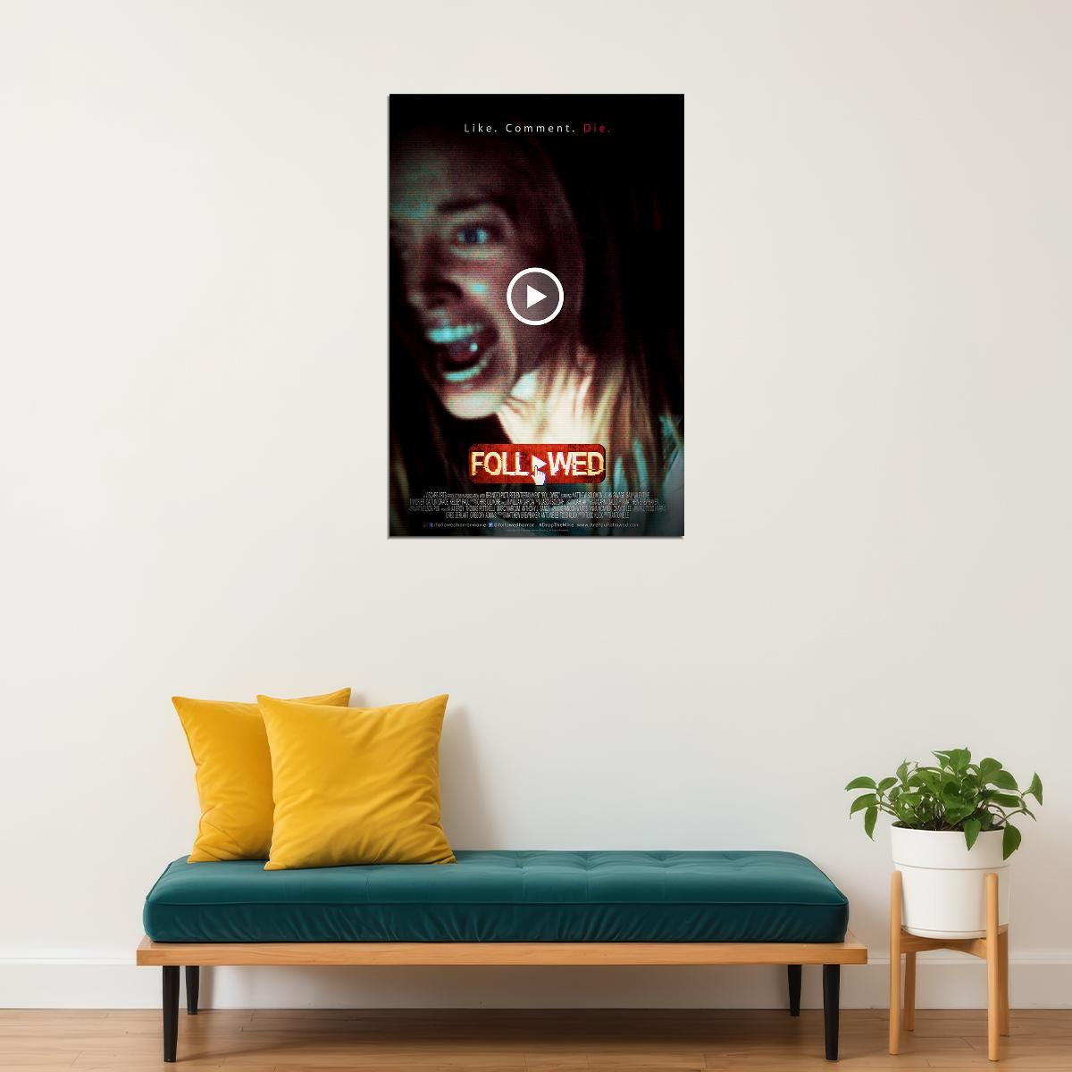 Followed 2020 Movie Horror Thriller Poster Wall Art Print Home Wall Decor - xonomax