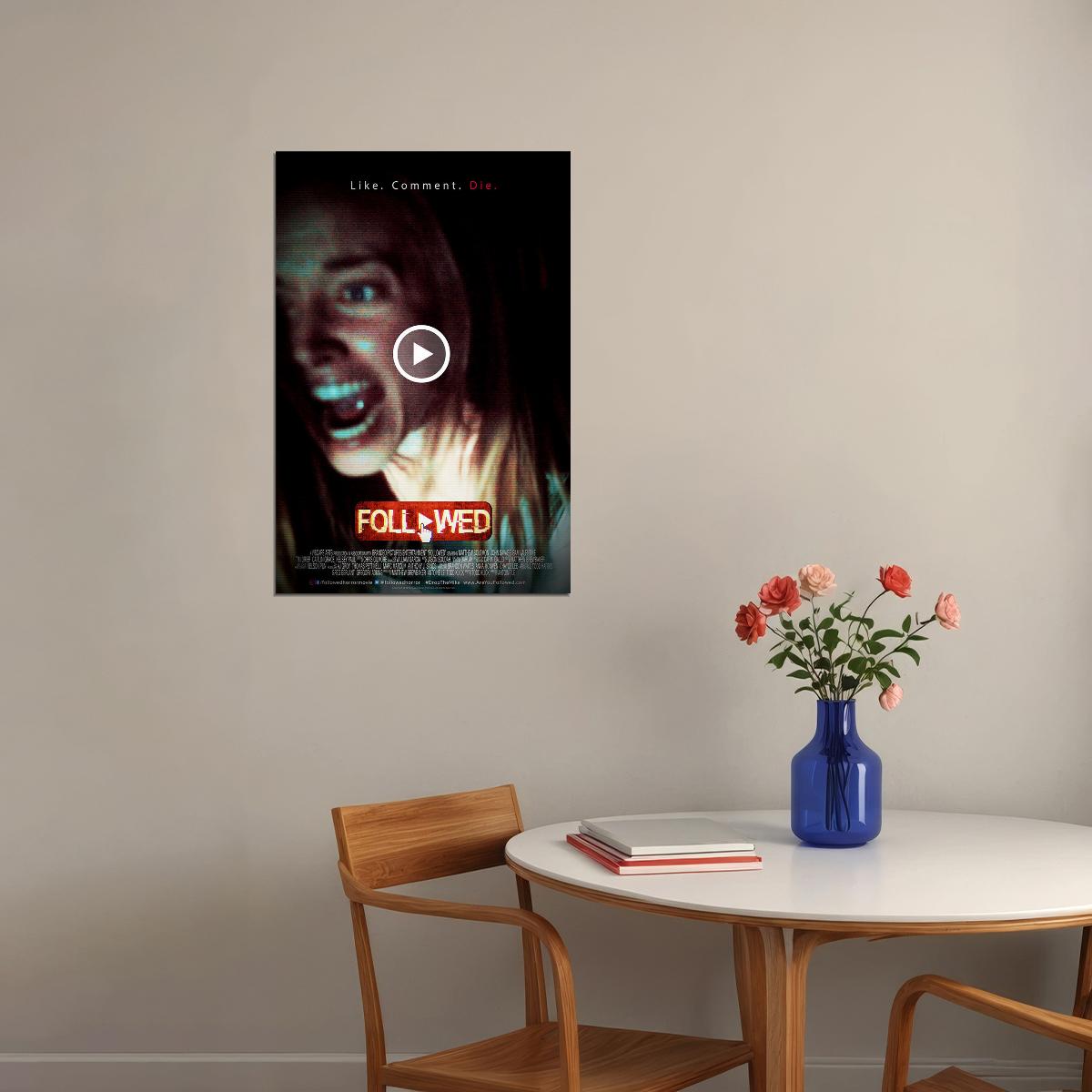 Followed 2020 Movie Horror Thriller Poster Wall Art Print Home Wall Decor - xonomax