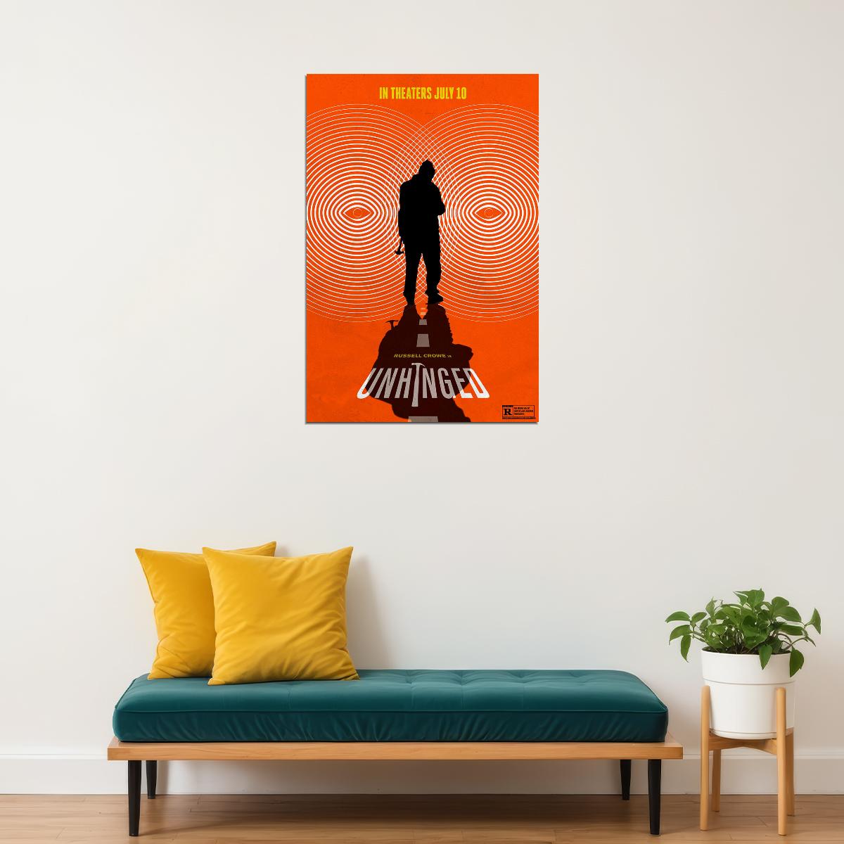 Unhinged Movie Happen To Anyone Poster Wall Art Print Home Wall Decor - xonomax