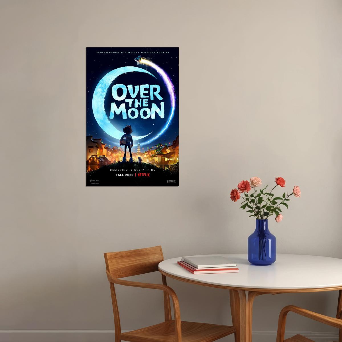 Over The Moon Movie 2020 Comic Poster Wall Art Print Home Wall Decor - xonomax