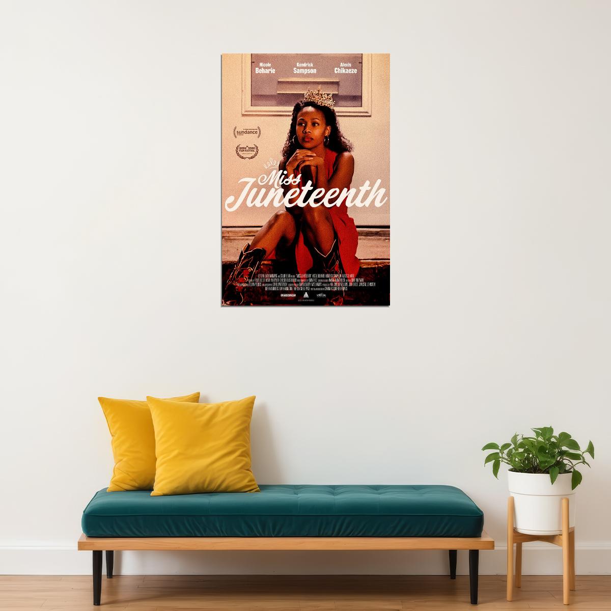 Miss Juneteenth Movie 2020 Poster Wall Art Print Home Wall Decor - xonomax