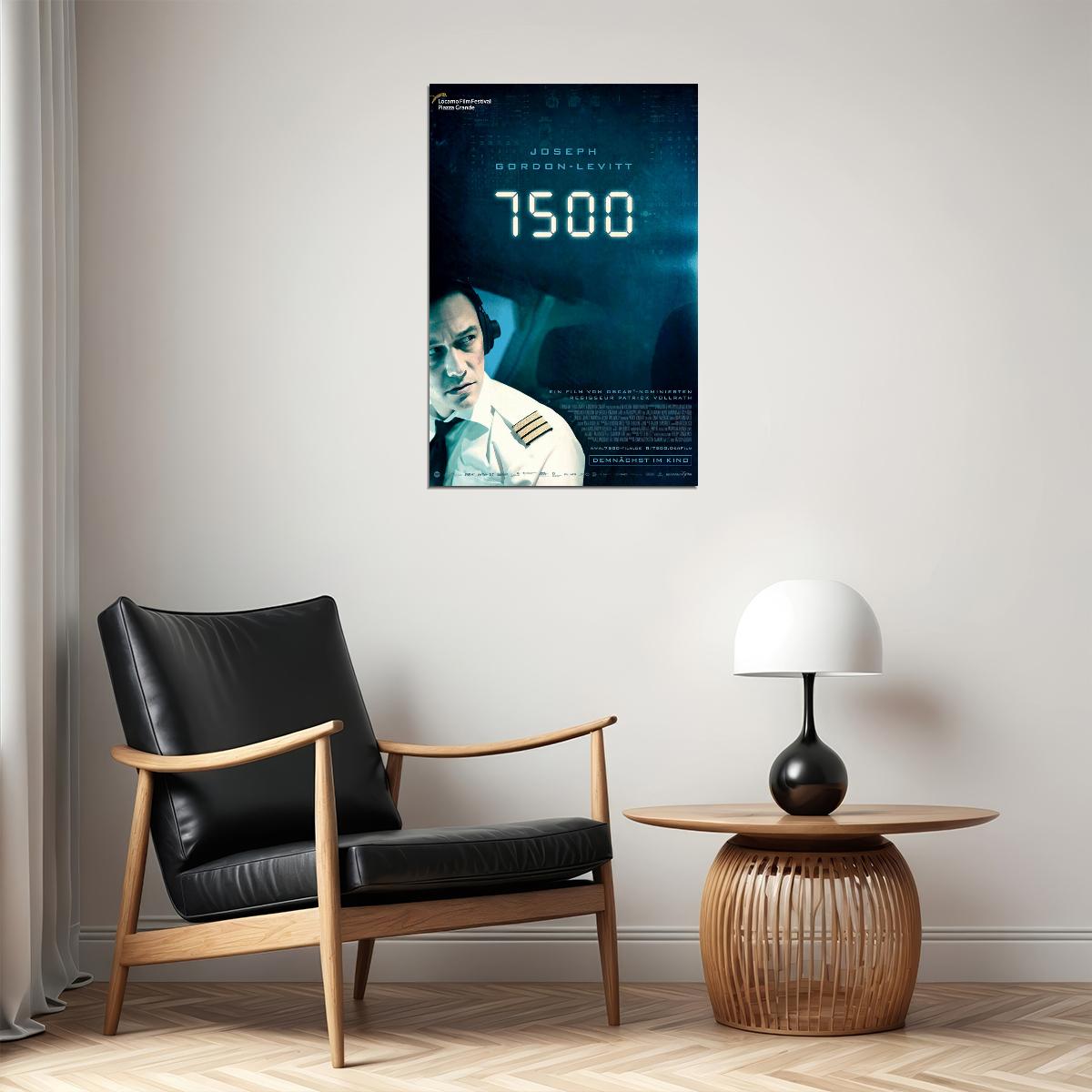 7500 Movie 2020 Sci-fi Joseph Gordon Levitt Poster Wall Art Print Home Wall Decor - xonomax