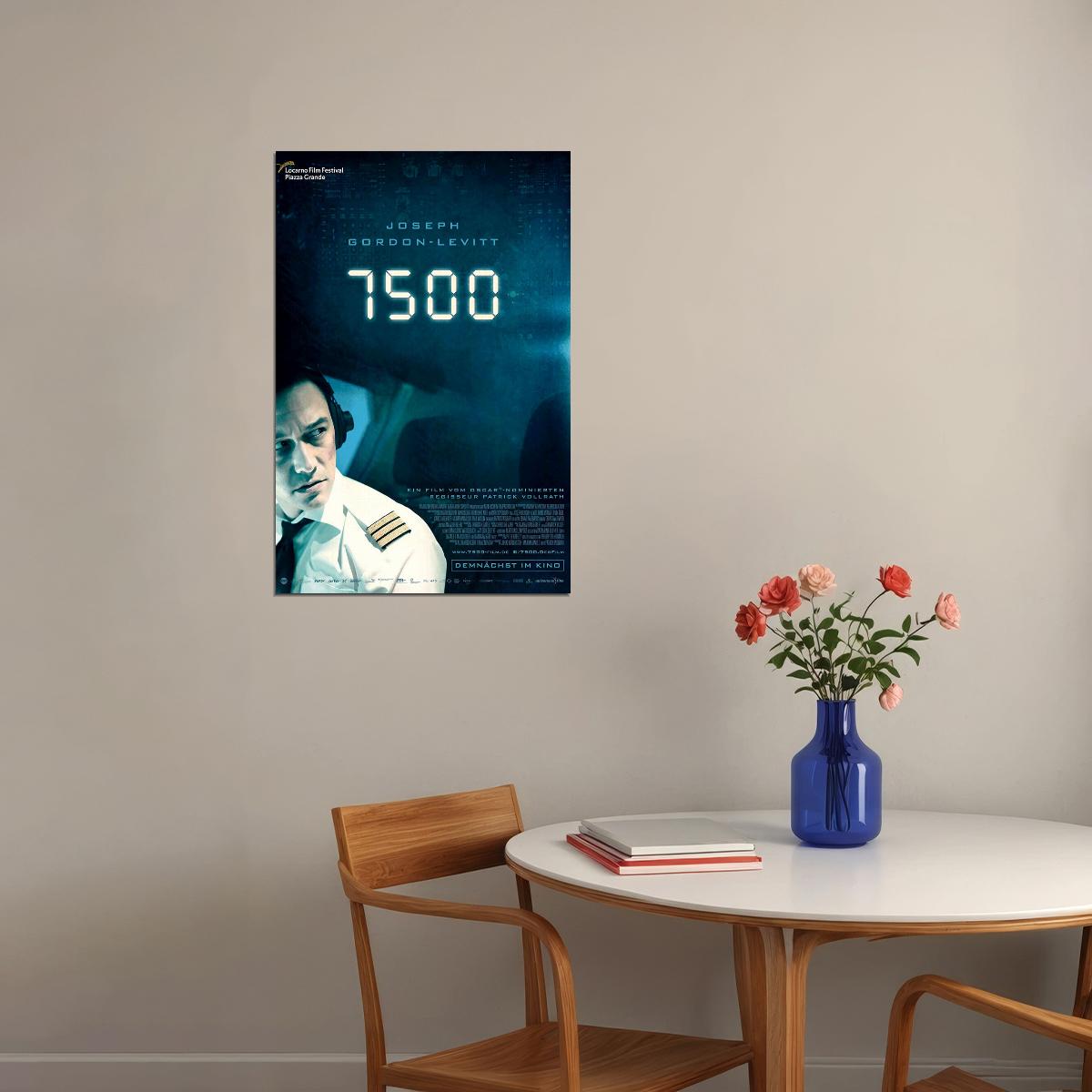 7500 Movie 2020 Sci-fi Joseph Gordon Levitt Poster Wall Art Print Home Wall Decor - xonomax