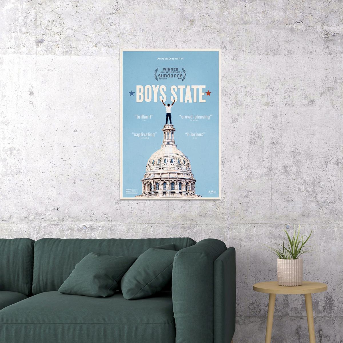 Boys State Movie 2020 Documentary Poster Wall Art Print Home Wall Decor - xonomax