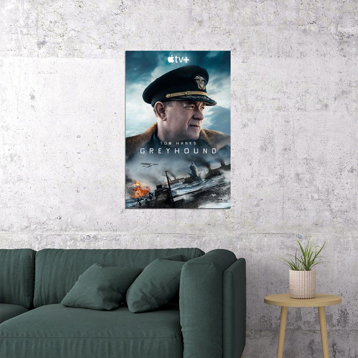 Greyhound Movie 2020 Tom Hanks Poster Wall Art Print Home Wall Decor - xonomax