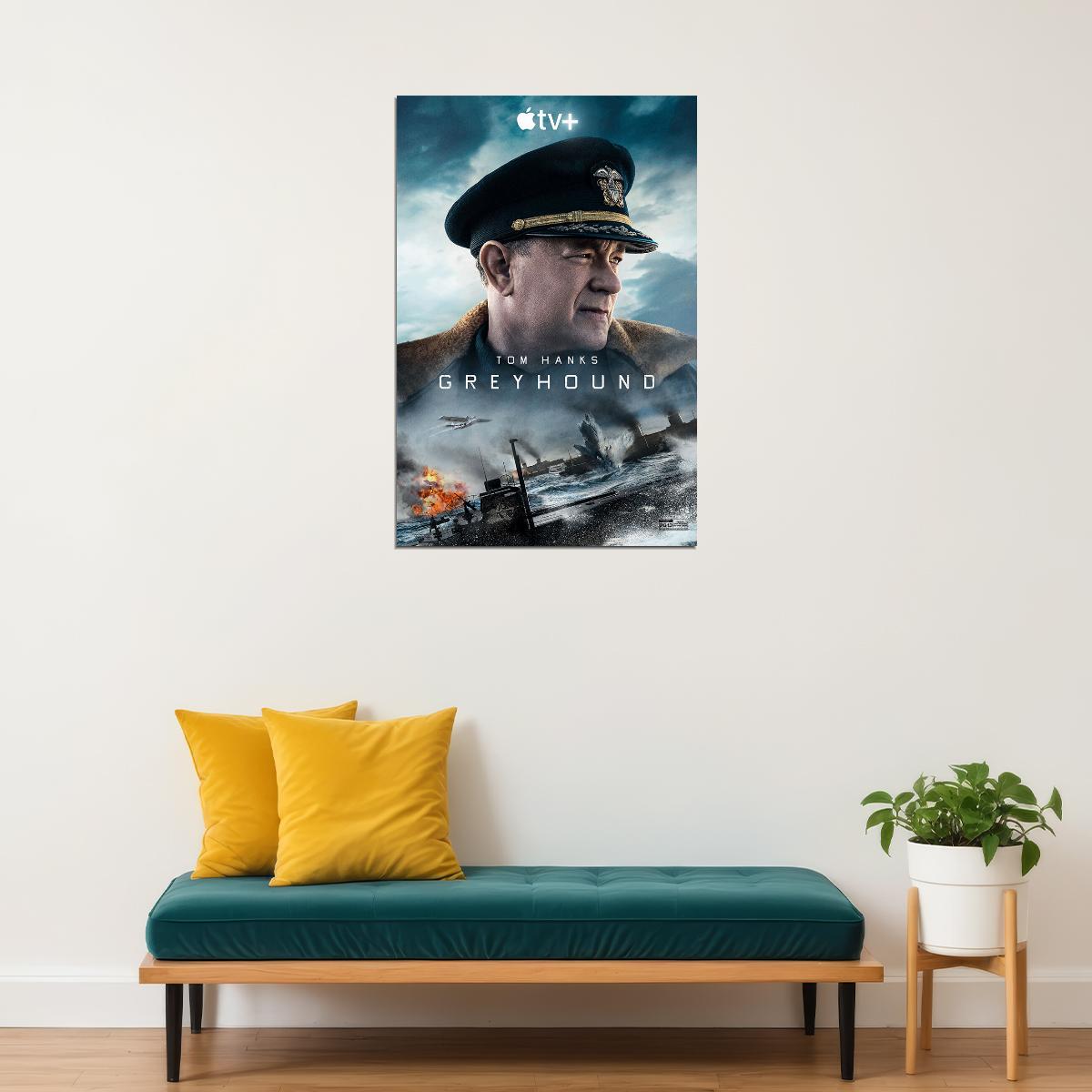 Greyhound Movie 2020 Tom Hanks Poster Wall Art Print Home Wall Decor - xonomax