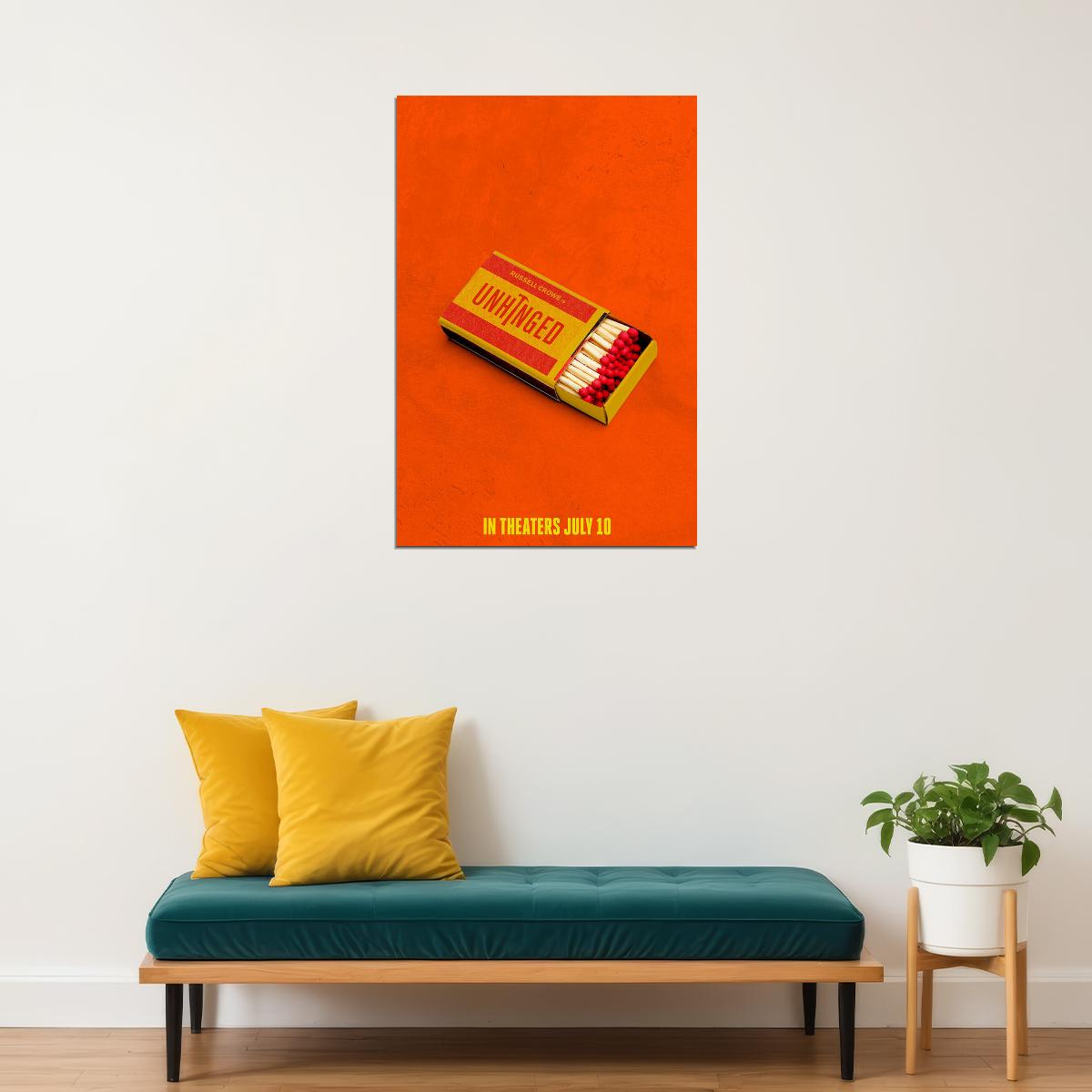 Unhinged 2020 Movie Action Poster Wall Art Print Home Wall Decor - xonomax