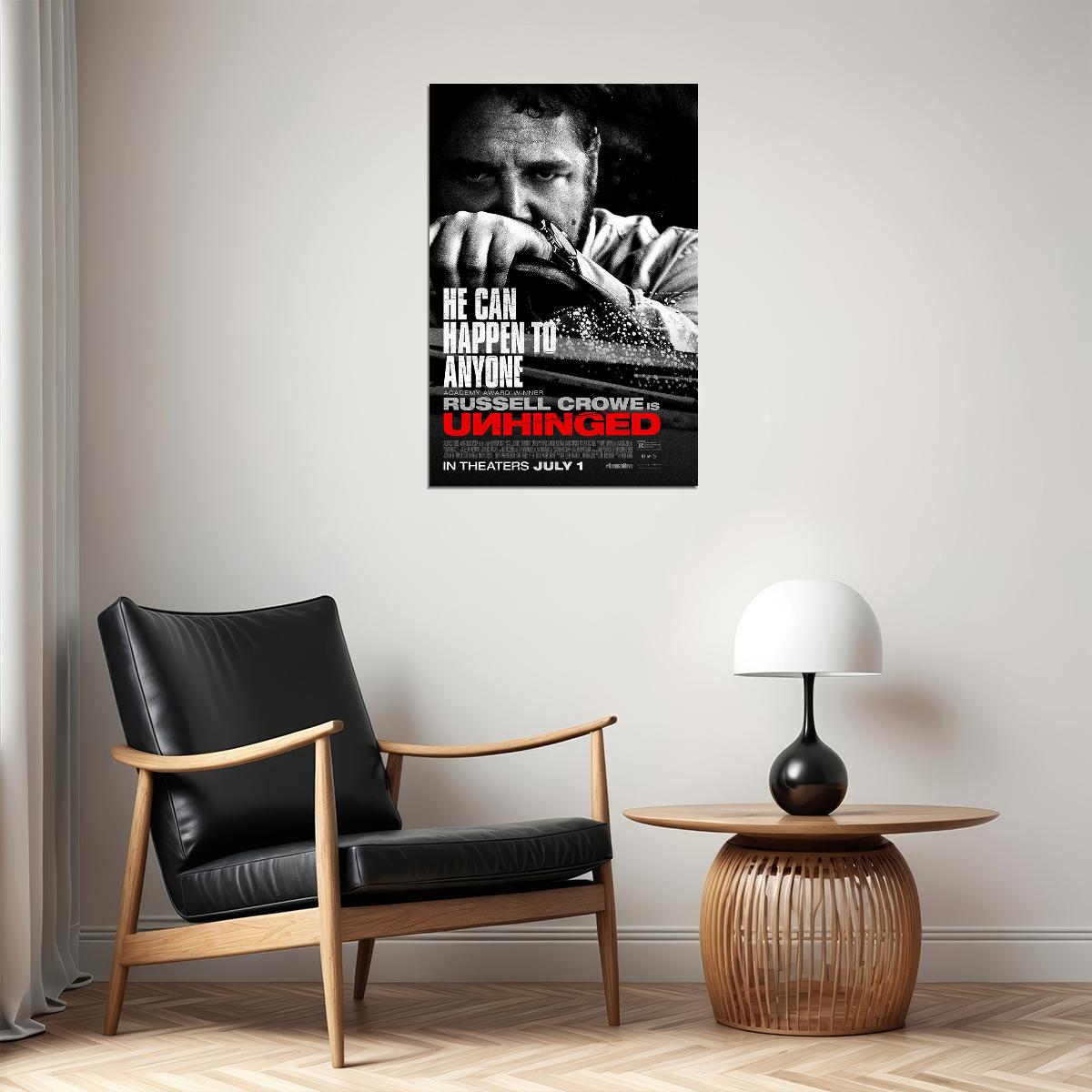 Unhinged Movie 2020 Happen To Anyone Poster Wall Art Print Home Wall Decor - xonomax