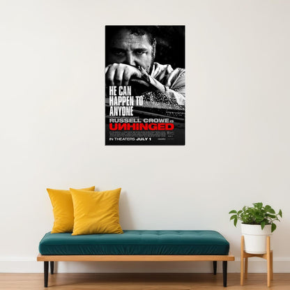 Unhinged Movie 2020 Happen To Anyone Poster Wall Art Print Home Wall Decor - xonomax