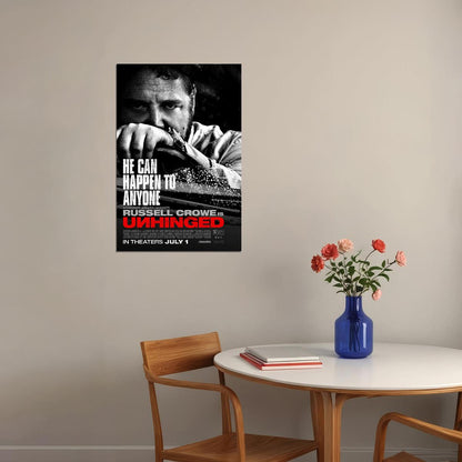 Unhinged Movie 2020 Happen To Anyone Poster Wall Art Print Home Wall Decor - xonomax