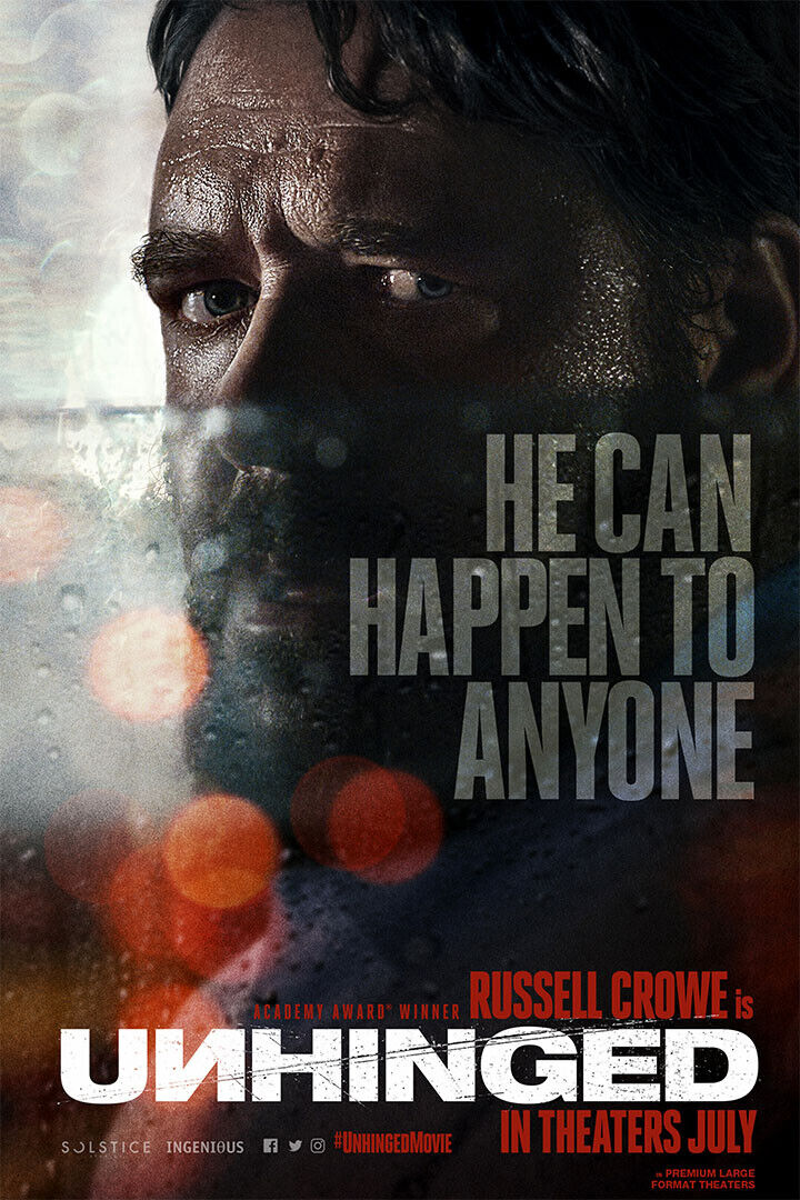 Unhinged Movie Happen To Anyone Poster Wall Art Print Home Wall Decor - xonomax