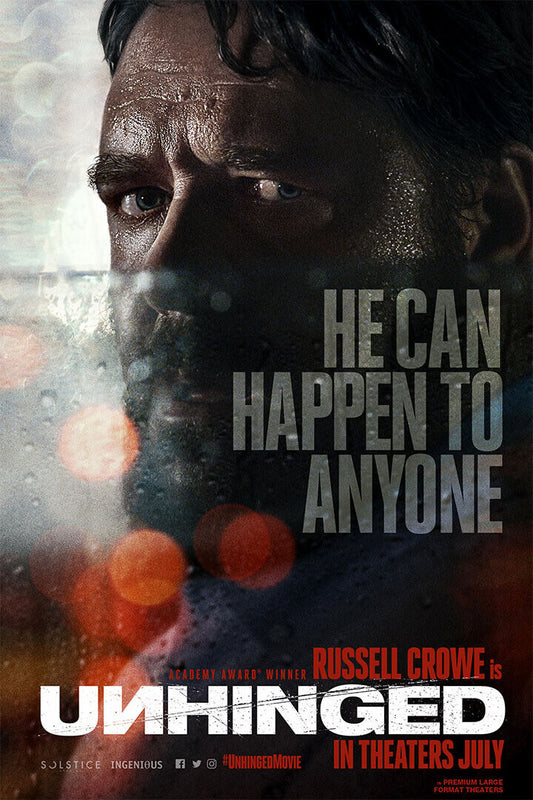 Unhinged Movie Happen To Anyone Poster Wall Art Print Home Wall Decor - xonomax