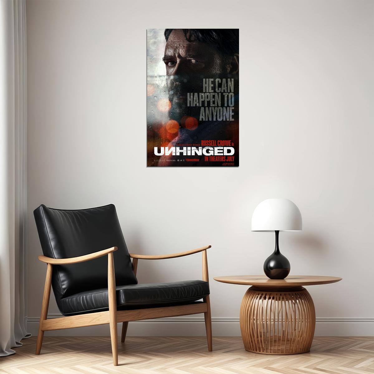 Unhinged Movie Happen To Anyone Poster Wall Art Print Home Wall Decor - xonomax