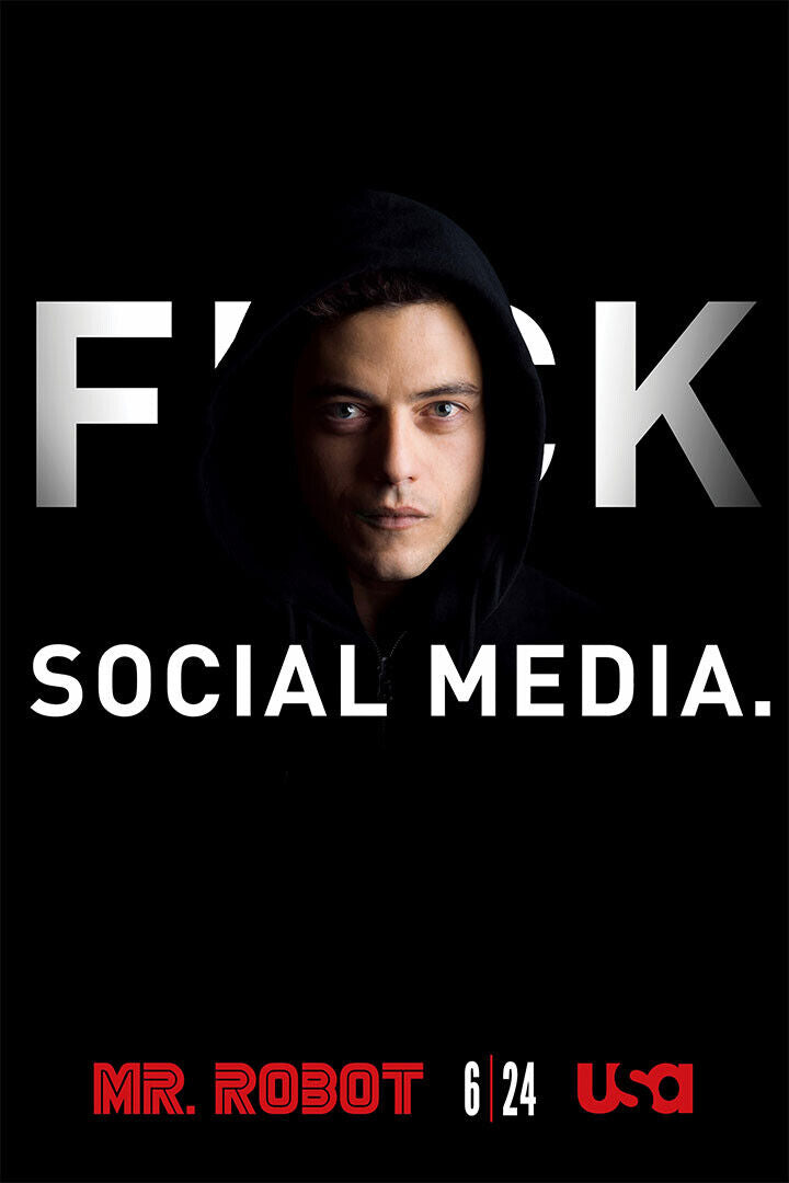 Mr Robot Movie Thriller Action Crime Poster Wall Art Print Home Wall Decor - xonomax