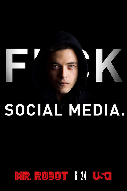 Mr Robot Movie Thriller Action Crime Poster Wall Art Print Home Wall Decor - xonomax