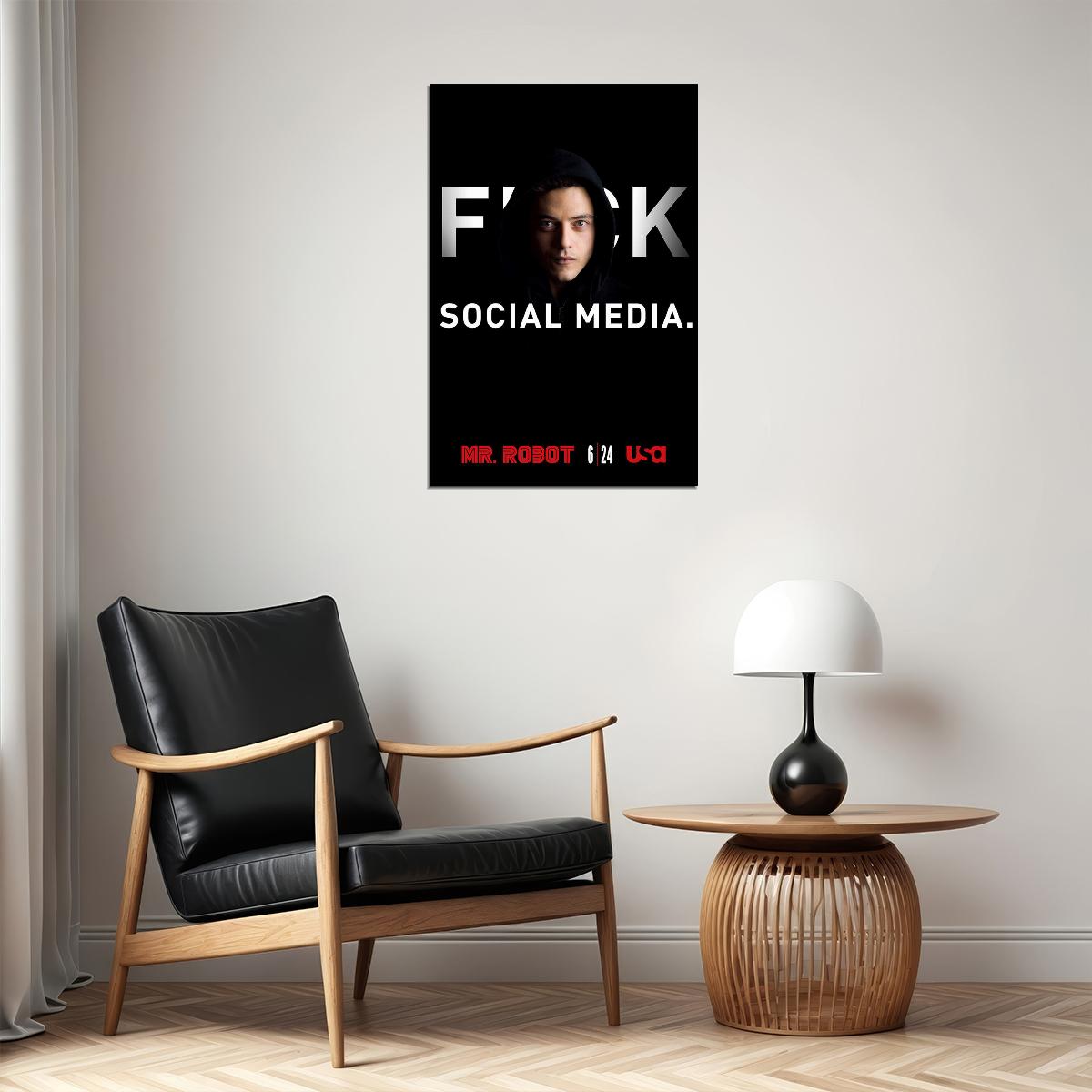 Mr Robot Movie Thriller Action Crime Poster Wall Art Print Home Wall Decor - xonomax